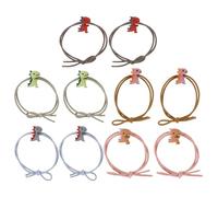 MUCKLILY 10pezzi Elastici per Capelli Dinosauri Fascia per Capelli Corda per Elastico per Bambine Ragazze Adolescenti Donne Colore Casuale