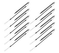 MUCKLILY 10pezzi Penna Stilo Resistiva per Touchscreen con Corda Molla Anti-smarrimento Adatta per Disegno Scrittura Mano su Tablet e Smartphone