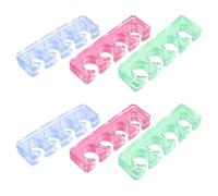 MUCKLILY 12pezzi Separatori per Dita dei Piedi in Silicone Distanziatori per Unghie per Manicure e Pedicure Strumenti per Nail Art e Cura delle Unghie