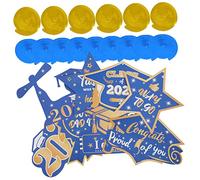 MUCKLILY 15 Pezzi di Ornamenti A Spirale Decorazioni per Feste Pastello Vortici Decorativi per La Festa di Laurea Sfondo con Frange di Laurea Decorazioni per La Classe del 2023