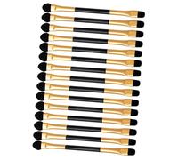 MUCKLILY 15 pezzi Pennelli Ombretto Doppia Punta Portatili Applicatori Sfumino Occhi Delicati e Resistenti per Quotidiano e Speciali