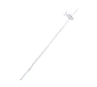 MUCKLILY 1pezzi Strumento Laboratorio Chimico Buretta Vetro Trasparente Per Uso Didattico e Sperimentazione Scolastica