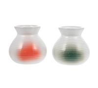 MUCKLILY 2 Pezzi Bicchiere per Ghiaccio Secco Giapponese in Ceramica Bianca | Uso per Negozi e Ristoranti, Facile da Pulire, Decorazione Tavola, Forma Artistica, Non Si Deforma