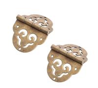 MUCKLILY 2 pezzi cerniere in ottone vintage per mobili, credenza e armadio, cerniera robusta e silenziosa con cuscinetto lubrificato, resistenza antiruggine per porte in legno