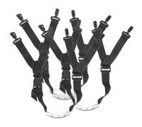 MUCKLILY 2 pezzi Cinghie Regolabili per Casco di Sicurezza da Lavoro Sostitutive con Supporto Mentoniera Elasticizzata in Nylon e Plastica Resistente Leggere e Facili da Installare