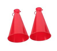 MUCKLILY 2 Pezzi corno esultante Bomboniere per cheerleader corno da festa Prop di applausi Rumoroso del partito giocattolo a tromba per feste giocattoli rumorosi per feste plastica rosso