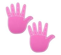 MUCKLILY 2 Pezzi Mani Giganti in Schiuma Eva Rosa per Cheerleading Leggere e Resistenti Accessori per Eventi Scolastici e Partite di Calcio per Amplificare Lo Spirito di Squadra