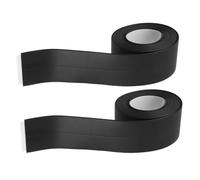 MUCKLILY 2 Pezzi Nastro Impermeabile Striscia di Mastice autoadesiva Nastro di armamento per Doccia Accessori da Bagno Nastro per lavello da Cucina Guarnizione Bordo Vasca PVC Nero