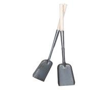 MUCKLILY 2 Pezzi Pala Di Fuliggine Arraffatore Di Carbone Secchio Per Pala Per Cenere Da Forno Pala Per Il Custode Del Carbone Robusta Pala Per Carbone in Acciaio Di Legno