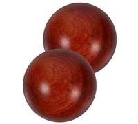 MUCKLILY 2 Pezzi Palline per Esercizi Manuali in Legno per Allenamento della Destrezza Manuale e Recupero Post-Infortunio, per Anziani in Contesti di Riabilitazione e Wellness Domestico