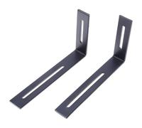 MUCKLILY 2 pezzi Staffa Angolare in Ferro Supporto Reggi Mensole per Mobili Rinforzo Angoli Staffa Morsetto per Mensole Sedie Tavoli e Armadi Resistente e Facile da Installare