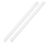 MUCKLILY 2 Pezzi Striscia di Gomma Tergivetro in Silicone 25 Cm Bianco, Ricambio Flessibile e Resistente per Pulizia Vetri, Sostituzione Lama Tergicristallo per Uso Domestico e Doccia