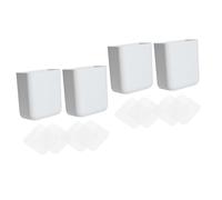 MUCKLILY 2 Set Organizer Da Muro Adesivo Per Telecomandi Portaoggetti Pratiche E Resistente Facile Installazione Trapano E Ufficio 2 Pezzi * 2
