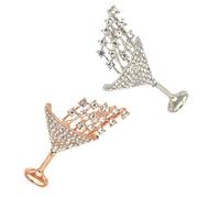 MUCKLILY 2 Spille Spilla Cocktail Creative da Festa, Distintivo Chic Piccole Spille per Donna, Accessori Regalo per Natale e Compleanni Colore Casuale