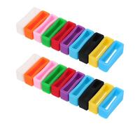 MUCKLILY 20 Pezzi Fermo per Cinturino Orologio in Silicone, Supporto | Anello di Ricambio per Cinturino, Presa Aderente, Organizza e Fissa la Fascia, per Utenti Diversi