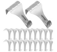 MUCKLILY 20 pezzi Ganci S per Binario Appendiquadro in Lega di Zinco Resistente e Facile da Installare Ganci per Cornici e Decorazioni da Parete Portata Elevata e Protezione Immagini