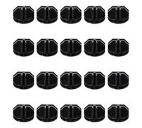 MUCKLILY 20pcs Connettori per Cubi in Filo ABS Spessi, Clip Modulari per Scaffali e Armadi Componibili, Nero e Bianco, Fibbia per Organizzatori di Stoccaggio Interni