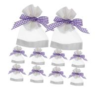 MUCKLILY 20pezzi Sacchetti Rete Vuoti per Lavanda Essiccata Piccoli Sacchetti di Organza per Armadio e Profumati Coulisse