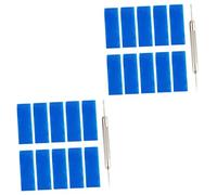 MUCKLILY 22pezzi Passanti Per Cinturini Silicone Con Fork Riparazione e Adatto Per Orologi Blu Resistente e