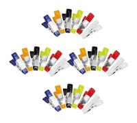 MUCKLILY 24 Pezzi Morsetti a Molla da Giardino e per Lavori in Legno Mini Clip Resistenti Multiuso per Artigianato Campeggio e Decorazione Casa Set Compatto Colorato