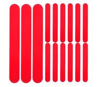 MUCKLILY 25 Pezzi Abbassalingua Riutilizzabili in Plastica Rossa per Esami Orali e Mescolamento Laboratorio, Bastoncini Applicatori Multifunzione per Uso Pediatrico e Professionale