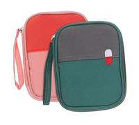 MUCKLILY 2pezzi Borsa di Pronto Soccorso Portatile in Miniatura per Medicinali Borsa Medica di Piccole Dimensioni per Uso Domestico e Viaggio Sacchetto per Medicinali Capacità