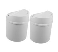 MUCKLILY 2Pezzi Contenitori per Rifiuti da con da Mini Pattumiere per Ufficio e Casa Design Compatto per Scrivania e Domestici per Limitare
