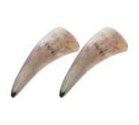 MUCKLILY 2pezzi Corna di Bue Artigianali per Bevande Tazze in Corno per Decorazione Opera d Arte da Vino e Birra Fatto Mano Motivi e Colori Distintivi