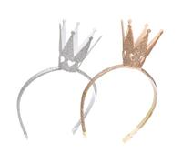 MUCKLILY 2pezzi Coroncina Glitterata Per Cerchietti Copricapo Design Per Compleanni e Adatti Per e Cosplay