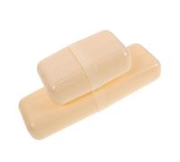 MUCKLILY 2pezzi Dispenser per Spazzolini da Denti e Portasapone Portatile da Viaggio Realizzato in Pp per Bagno Scuola e Viaggi