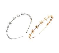 MUCKLILY 2Pezzi Fascia per Stella Copricapi Creativi per Ragazze Accessorio per Feste Danze e Speciali e Resistente