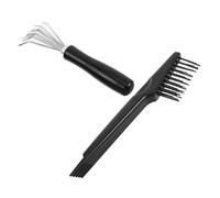 MUCKLILY 2pezzi Pettine Pulizia Per Spazzole Per Strumenti Per Pulizia Mini Pettine Manico Per Rimuovere La Polvere Grovigli Per Domestico n Salone