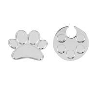 MUCKLILY 2pezzi Tavolozza di Colori per Unghie di Punte per Nail Art Vassoio per Miscelare Colori Porta Smalto Design Portatile Adatto per Manicure Professionale e Amatori