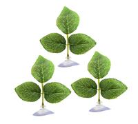 MUCKLILY 3 pezzi Decorazioni per Acquari Piante Acquatiche Artificiali Realistiche per Verde Sicure e Resistenti per Arredamento Vasche e Habitat Acquatici