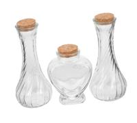 MUCKLILY 3 Pz Set di bottiglie per cerimonia commemorativa della sabbia contenitore paesaggistico kit per unità di matrimonio oggettistica bomboniere matrimonio bottiglie da viaggio vaso