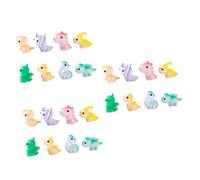 MUCKLILY 3 Set Ornamenti Di Dinosauri Dei Cartoni Animati Figurine Mini Figurina Minuscolo Giocattoli Per Piccoli Dinosauri in Resina Dinosauro in Resina Piccolo Dinosauro 8 Pezzi*3
