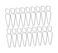 MUCKLILY 30 pezzi Ganci da Soffitto in Acciaio Forma Sospensione Clip per Pannelli Soffitto Sospeso per Decorazioni Luci Piante Segnaletica Facile Installazione Danni