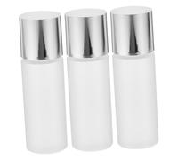 MUCKLILY 3pezzi Bottiglia Campione Vuota Ricaricabile Per Lozione e Cosmetici Tappo Ermetico Realizzata in Materiale Sicuro e Durevole Comoda Trasportare Per Viaggi e Campeggio