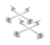 MUCKLILY 4 Pezzi Cerniere Supporto per Ribaltabili in Acciaio Telescopiche Resistenti per Armadietti Cucina Compatta Ottimizzazione e Chiusura Rallentata