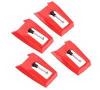 MUCKLILY 4 Pezzi Puntine di Ricambio per Giradischi, Ago dello Stilo per Fonografo e Grammofono, Accessorio Piccolo e Portatile per Audio Domestico