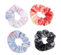 MUCKLILY 4 Pezzi Scrunchies con Tasca con Cerniera Elastici per Elastici Moda per Ragazze Accessorio Versatile per di Cavallo e Acconciature