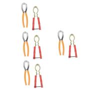 MUCKLILY 4 Set Pinze Per Noci Metallo Strumento Per Aprire Noci Utensile Ergonomico E Compatto Per Gadget 2 Pezzi*4