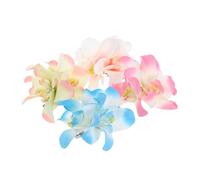 MUCKLILY 4pezzi Forcine per Capelli Fiori Hawaiani Fermagli Floreali Tropicali in Tessuto Chiffon e Ferro Accessori per Capelli da Spiaggia per Feste Estive e Vacanze al Mare
