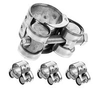 MUCKLILY 4pezzi Stringitubo Regolabili Acciaio Inossidabile Clip Per Tubo Flessibile Per Uso Industriale e Domestico Misura Senza Perdite Resistente e Versatile