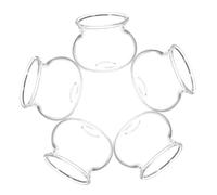 MUCKLILY 5 Pezzi Mini Serbatoio di Pesce Vuoto Mini Acquario per casa delle Bambole Ciotola per Pesci Micro Paesaggio Decorazione per Acquario da Tavolo Cose in Miniatura