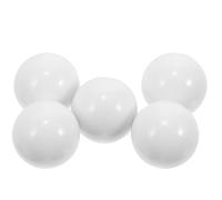 MUCKLILY 5 pezzi Perline rotonde per la ruota della roulette in acrilico bianco, accessori per gioco da tavolo, per giocare in casa