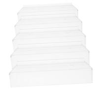 MUCKLILY 5 pezzi Supporto per Scarpe Trasparente Scaffale Espositore per Sneaker Organizer Compatto per Negozi e Centri Commerciali Stand Display per Scarpe e Sandali