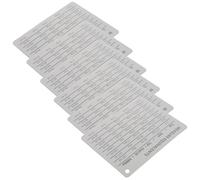 MUCKLILY 5 Pezzi Tabella Magnetica di Conversione Misure per Cucina, Decal | Cartone con Striscia Magnetica Morbida, Misurazioni Precise e Conversioni Accurate
