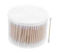 MUCKLILY 500pezzi Cotton Swabs Per Punta Morbida e Bastoncini Di Legno Per Pulizia Delle Orecchie Rimozione Del Trucco e Applicazioni Di Bellezza