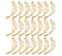 MUCKLILY 50pezzi Retine per Capelli Elastiche Rete per Capelli Invisibile Elastico Rete Riutilizzabile per Donne Danza e Balletto